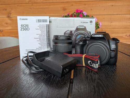 Canon EOS 250d + 18-55mm IS STM Minder dan 3K Clicks origine, Audio, Tv en Foto, Fotocamera's Digitaal, Zo goed als nieuw, Spiegelreflex