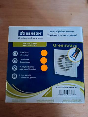 Renson 9401-H mechanische ventilator – nieuw in doos beschikbaar voor biedingen