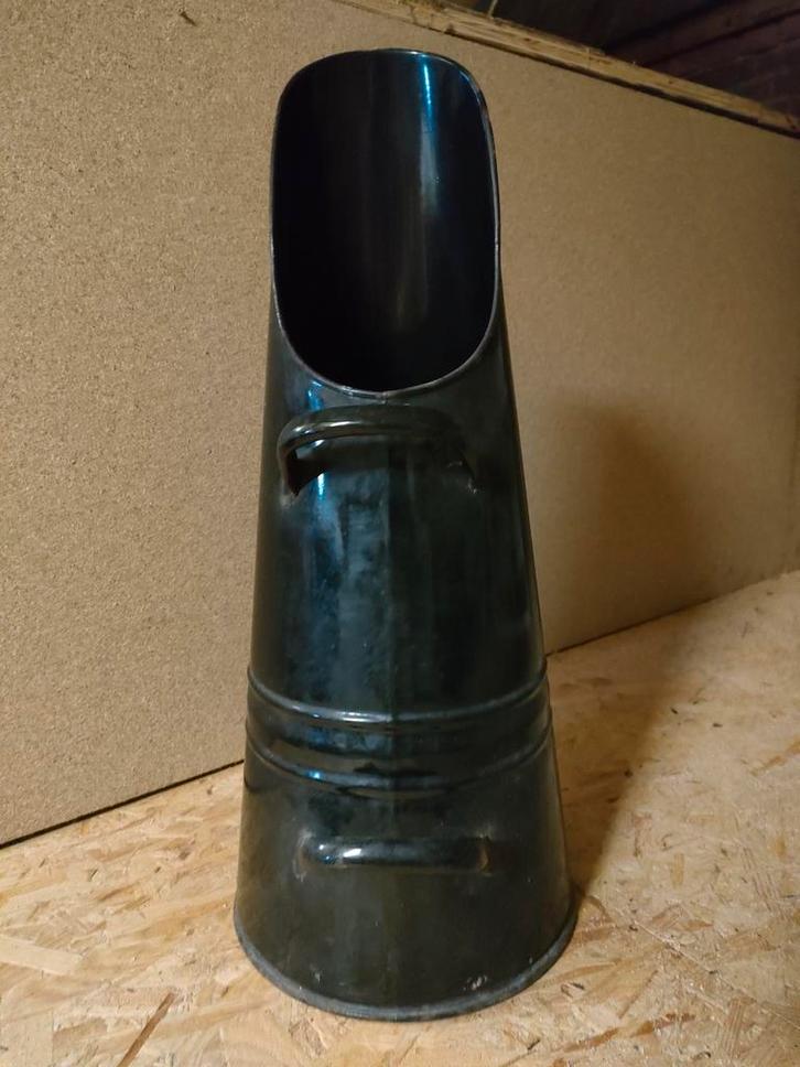 Kolenkit zwart emaille - antiek, Antiek en Kunst, Curiosa en Brocante, Ophalen