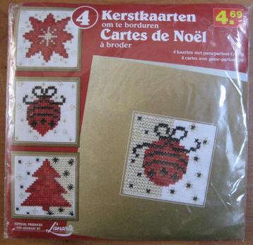 Kerstkaarten om te borduren - Lanarte. beschikbaar voor biedingen