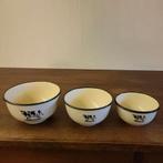 Emaille Schalen Set met koeien, Ophalen of Verzenden