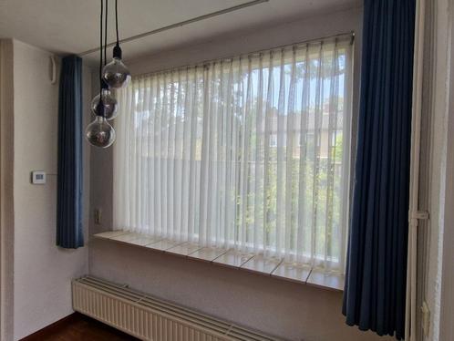 Vitrages (2 stuks), Huis en Inrichting, Stoffering | Gordijnen en Lamellen, Gebruikt, 100 tot 150 cm, 200 cm of meer, Wit, Ophalen of Verzenden