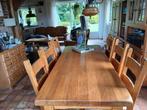 Eettafel met 6 stoelen, Ophalen, Gebruikt, 50 tot 100 cm, Vijf personen of meer