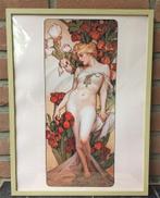 Unieke Alphonse Mucha Wereld Art Nouveau dag Print Poster #9, Antiek en Kunst, Kunst | Litho's en Zeefdrukken, Verzenden