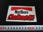 sticker marlboro challenge 1985 *, Verzamelen, Ophalen, Zo goed als nieuw