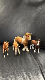 Schleich Set van 4 paardjes, Ophalen of Verzenden, Zo goed als nieuw, Paard, Beeldje of Figuurtje