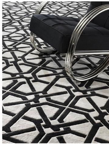 Eichholtz Carpet Webb – 300x400 cm – Zwart/Wit beschikbaar voor biedingen