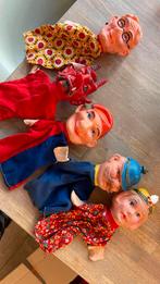 Vintage poppenkastpoppen, Jan Klaassen + Katrijn, ’50’60, Ophalen of Verzenden, Gebruikt, Overige typen