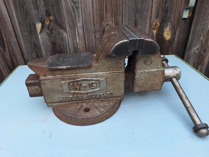 Wilton-Glisenti bankschroef bekbreedte 150mm 23kg, Doe-het-zelf en Verbouw, Gereedschap | Handgereedschap, Gebruikt, Ophalen