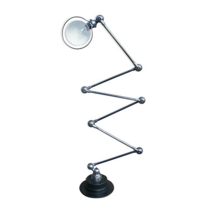 Jielde - 1950's vloerlamp in uitmuntende staat, Huis en Inrichting, Lampen | Vloerlampen, Zo goed als nieuw, 200 cm of meer, Metaal
