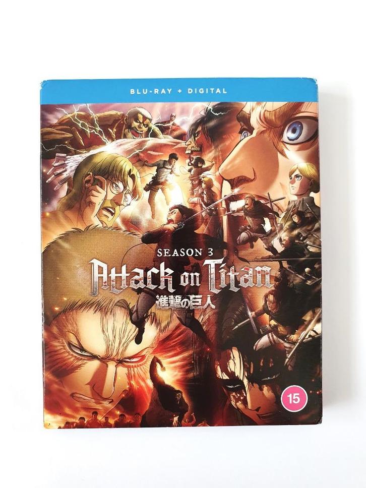 Attack On Titan - Seizoen 3 (4 disc), Cd's en Dvd's, Blu-ray, Tekenfilms en Animatie, Ophalen of Verzenden