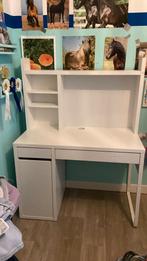 Wit Ikea bureau met lade en kastjes, Huis en Inrichting, Ophalen, Gebruikt