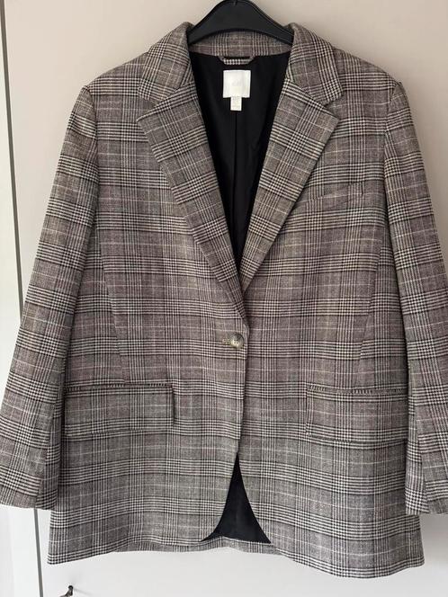 Tijdloze Oversized Blazer Ruit als nieuw, Kleding | Dames, Jasjes, Kostuums en Pakken, Zo goed als nieuw, Ophalen of Verzenden