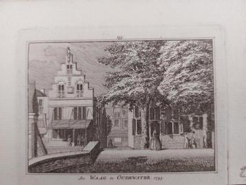 255 / De Waag te Oudewater Gravure H. Spilman uit 18e eeuw beschikbaar voor biedingen