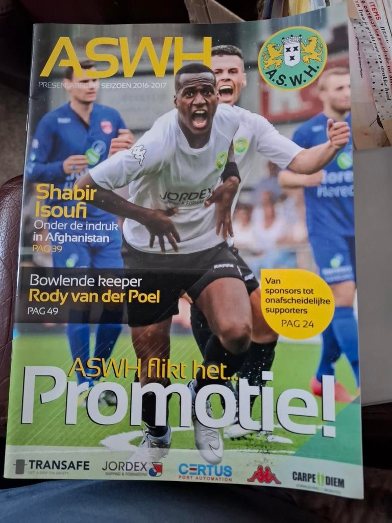 Presentatie gids ASWH seizoen 2016-2017, Nieuw, ASWH, Ophalen of Verzenden, Balsport