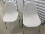 2x Eames Vitra DSS stoelen/ side chairs wit, Huis en Inrichting, Ophalen, Gebruikt, Twee, Wit