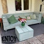 Tuinmeubelen steigerhout  Loungesets, banken, planten bak, Ophalen of Verzenden, Nieuw, Steigerhout, Eettafel