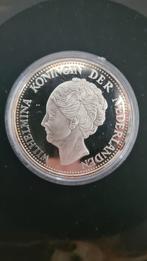 Zilveren Replica Munt 1944 Wilhelmina Koningin Kwaliteit ZG., 1 gulden, Verzenden, Zilver, Koningin Wilhelmina