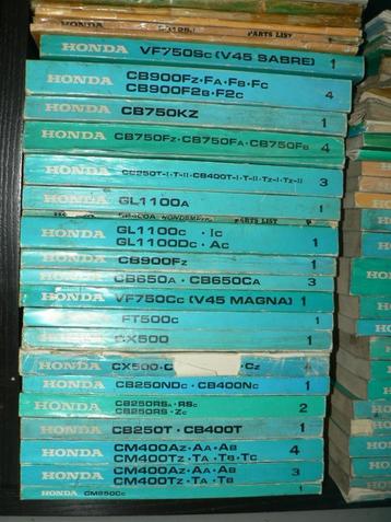 diverse honda motorboeken motorfiets jaren 70-90 beschikbaar voor biedingen