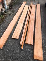 10 dikke lariks douglas balken kurkdroog, Tuin en Terras, Palen, Balken en Planken, Ophalen, Zo goed als nieuw, 250 cm of meer