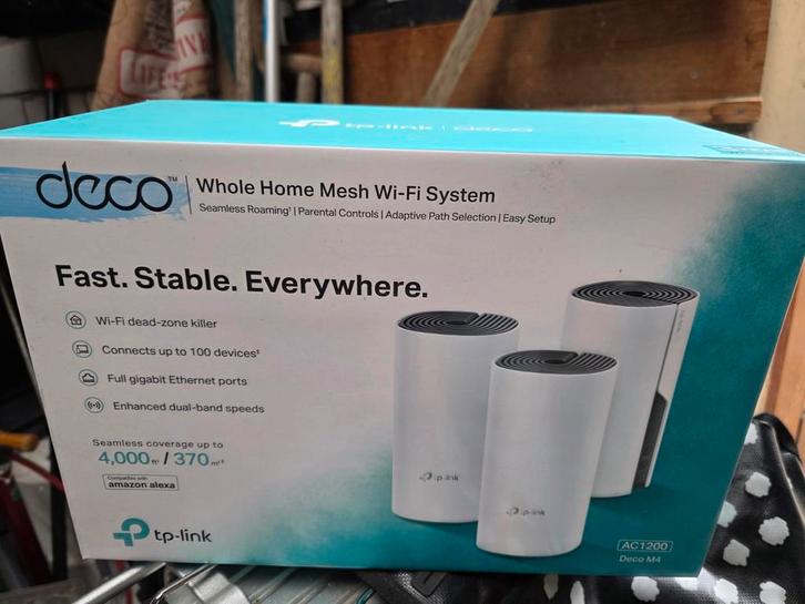 TP-Link Deco M4 Mesh WiFi Systeem, Computers en Software, Accesspoints, Nieuw, Ophalen of Verzenden