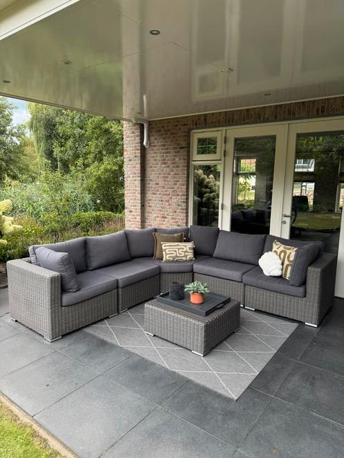 Loungeset wicker ZGAN, Tuin en Terras, Tuinsets en Loungesets, Zo goed als nieuw, Wicker, Bank, Ophalen