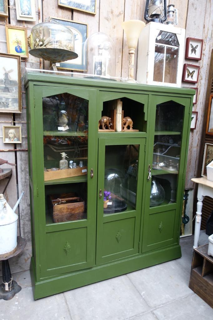 Vitrine bergmeubel, Huis en Inrichting, Kasten | Vitrinekasten, Gebruikt, 100 tot 150 cm, 100 tot 150 cm, 25 tot 50 cm, Met deur(en)