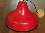 Lampenkap. Vintage. Metaal. Rolly Brevettato?, Ophalen of Verzenden, Zo goed als nieuw, Rood, Rond