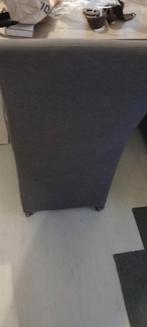 4 Comfortabele grijze eet fauteuil, Minder dan 75 cm, Ophalen of Verzenden, Zo goed als nieuw, 50 tot 75 cm