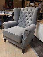 *ACTIE* Landelijke Fauteuil Henk Stel Zelf Samen Kleuren (12, Huis en Inrichting, Ophalen of Verzenden, Nieuw, Stof, Landelijke fauteuil capiton knoopjes leer stof velvet