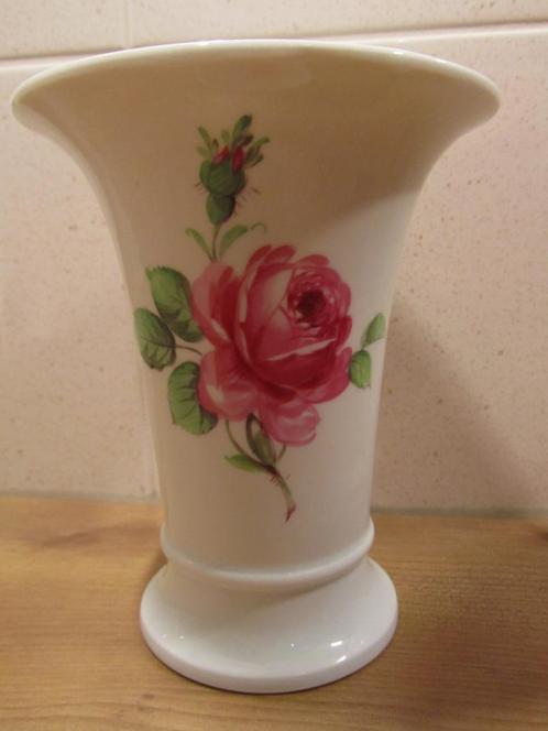 Meissen vaas roos, Antiek en Kunst, Antiek | Porselein, Ophalen of Verzenden