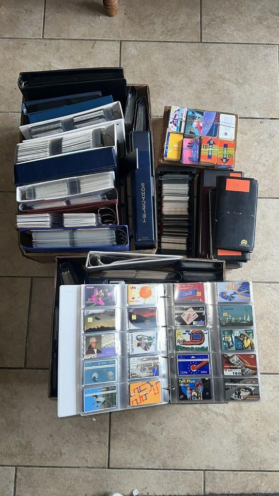 Grote partij: 8830 Telefoonkaarten (verzameling), Ophalen