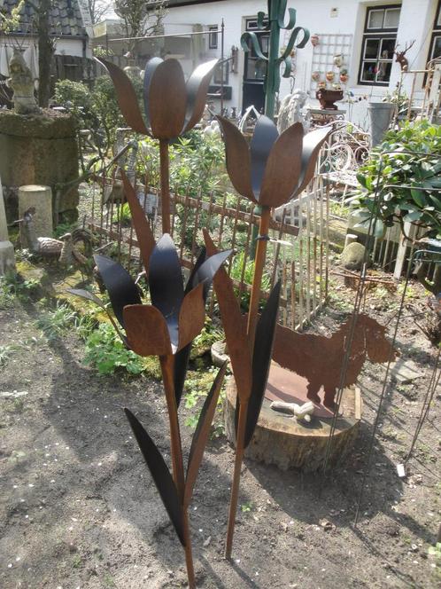 verfraai u tuin met mooie tulpen cortenstaal, Tuin en Terras, Tuinstekers, Nieuw, Ophalen