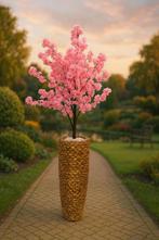 Prachtige schelpenvazen met handgemaakt bloesem, Ophalen of Verzenden, Zo goed als nieuw