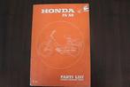 Honda Camino PA50 1978 moped parts list onderdelen boek, Ophalen of Verzenden, Gebruikt