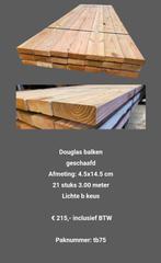 Douglas balken geschaafd Afmeting: 4.5x14.5 cm - nr: TB75, Ophalen, Nieuw, 250 cm of meer, Balken