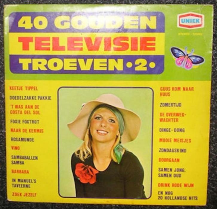 40 Gouden Televisie Troeven 2 Div. Artiesten LP1589, Cd's en Dvd's, Vinyl | Verzamelalbums, Gebruikt, Nederlandstalig, Overige formaten