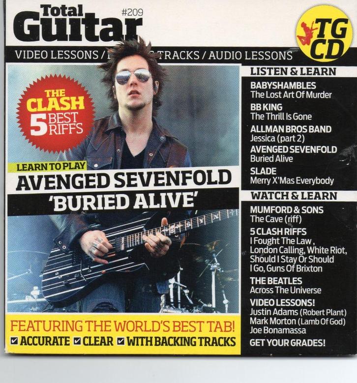 (BEATLES) TOTAL GUITAR #209 (PROMOTIE CD), Cd's en Dvd's, Cd's | Rock, Zo goed als nieuw, Poprock, Ophalen of Verzenden