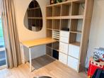 IKEA Kallax/Linnmon bureau combinatie met inzetstukken, Ophalen, 120 tot 170 cm, Zo goed als nieuw, Metaal