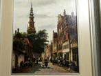 Schilderij De Walenkerk Haarlem nageschilderd door J. Otter., Ophalen of Verzenden