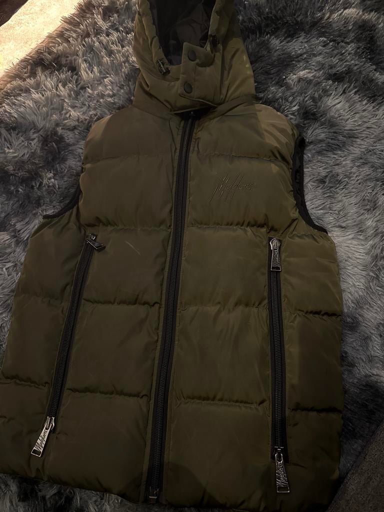 Malelions Bodywarmer - Groen - Maat M, Kleding | Heren, Bodywarmers, Verzenden, Zo goed als nieuw, Maat 48/50 (M), Groen