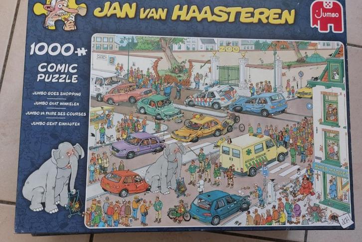 Jan van Haasteren Jumbo gaat winkelen 1000 stukjes Puzzel, Hobby en Vrije tijd, Denksport en Puzzels, Zo goed als nieuw, Legpuzzel