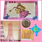 Klamboe en kussens met kroontje, deurmat elfje, sierbordje, Ophalen of Verzenden, Overige typen