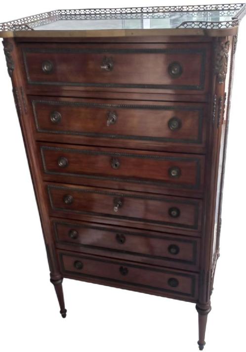 Louis XVI 6 laden commode, Antiek en Kunst, Antiek | Meubels | Kasten, Ophalen