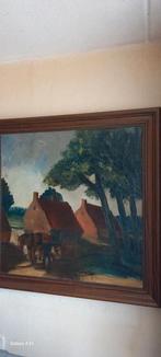 Boer met Kar - Jan van Riel ( 1907 - Tilburg 1988 )., Ophalen of Verzenden