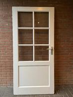 Opdek Binnendeur wit met 6 ruitjes., Doe-het-zelf en Verbouw, Deuren en Horren, Ophalen, Gebruikt, 80 tot 100 cm, Binnendeur