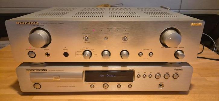 Marantz versterker en cd-speler, Audio, Tv en Foto, Versterkers en Receivers, Zo goed als nieuw, Marantz, Ophalen
