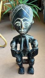 Fraai Ashanti vruchtbaarheidsbeeld, Ghana, ebbenhout, 39 cm, Antiek en Kunst, Ophalen of Verzenden