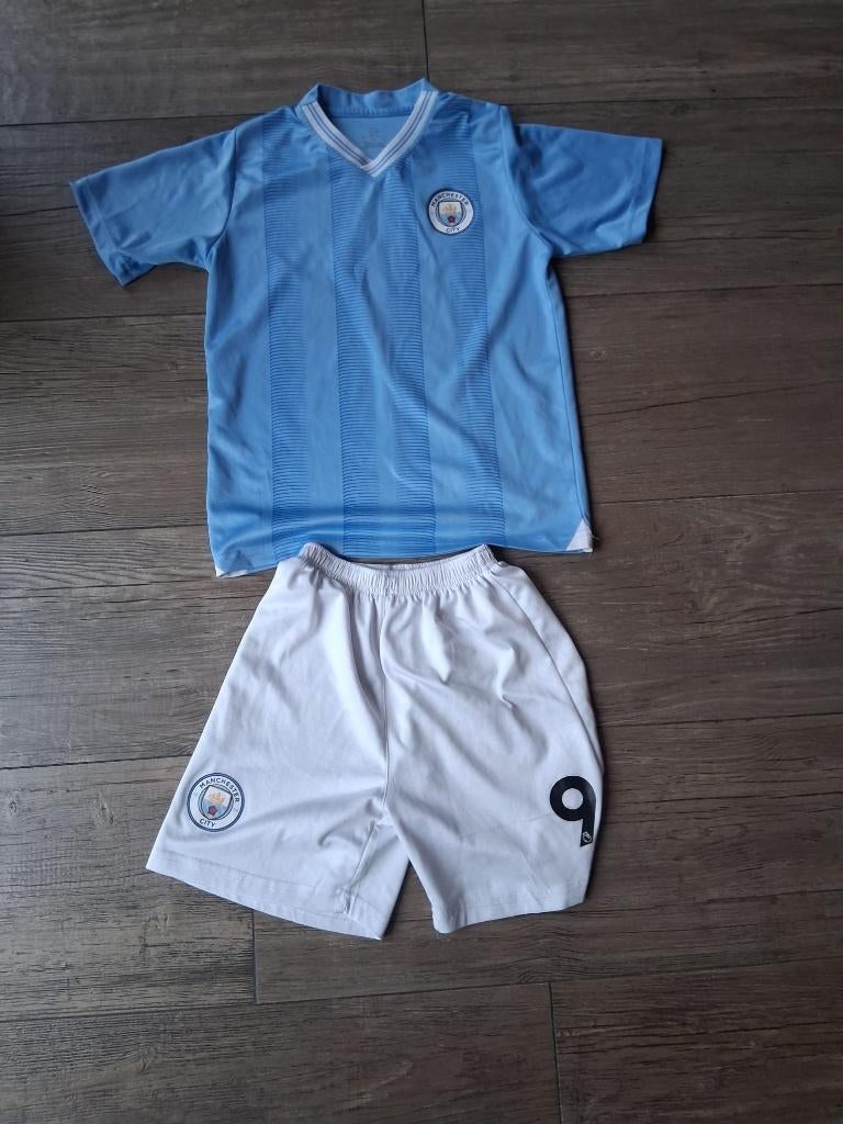 Voetbal tenue Manchester City maat 158, Maat XS of kleiner, Ophalen of Verzenden, Gebruikt, Set
