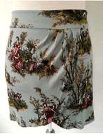 King Louie botanical print print rok M 38 Blauw, King Louie, Blauw, Maat 38/40 (M), Zo goed als nieuw